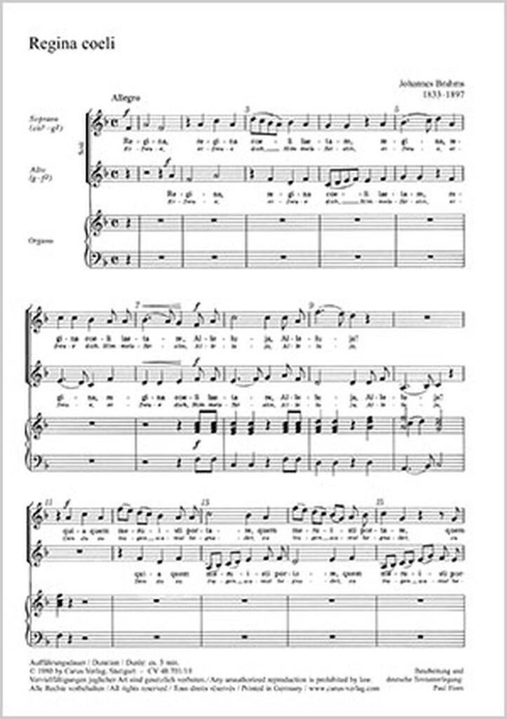 Regina coeli [Erfreue dich, Himmelsfürstin]