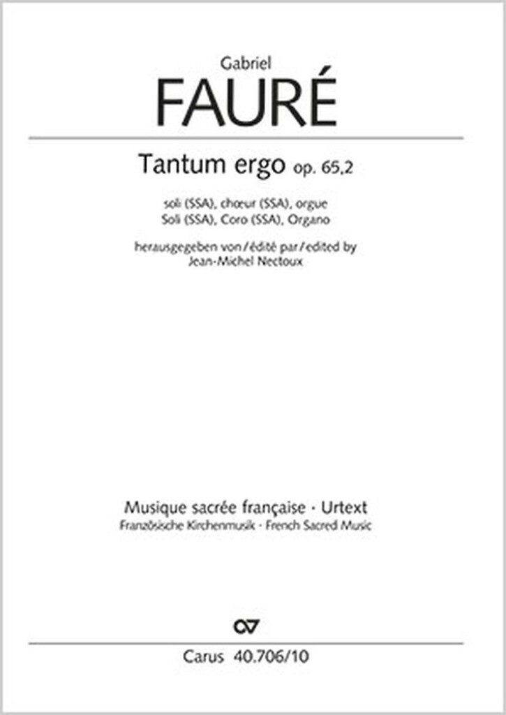 Tantum ergo in E