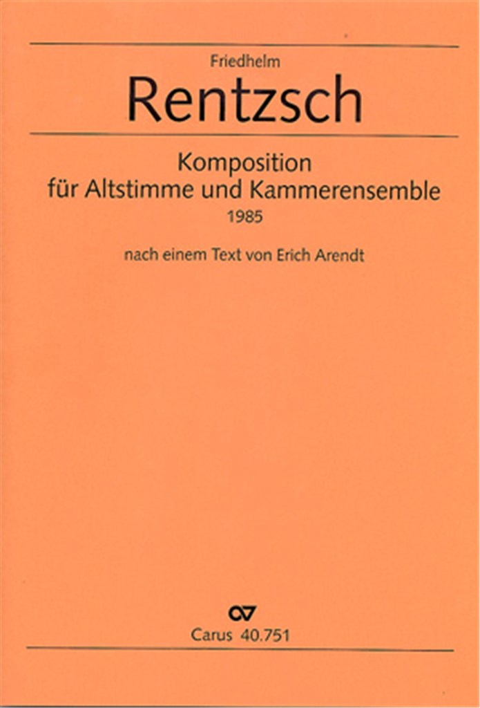 Komposition für Altstimme und Kammerensemble