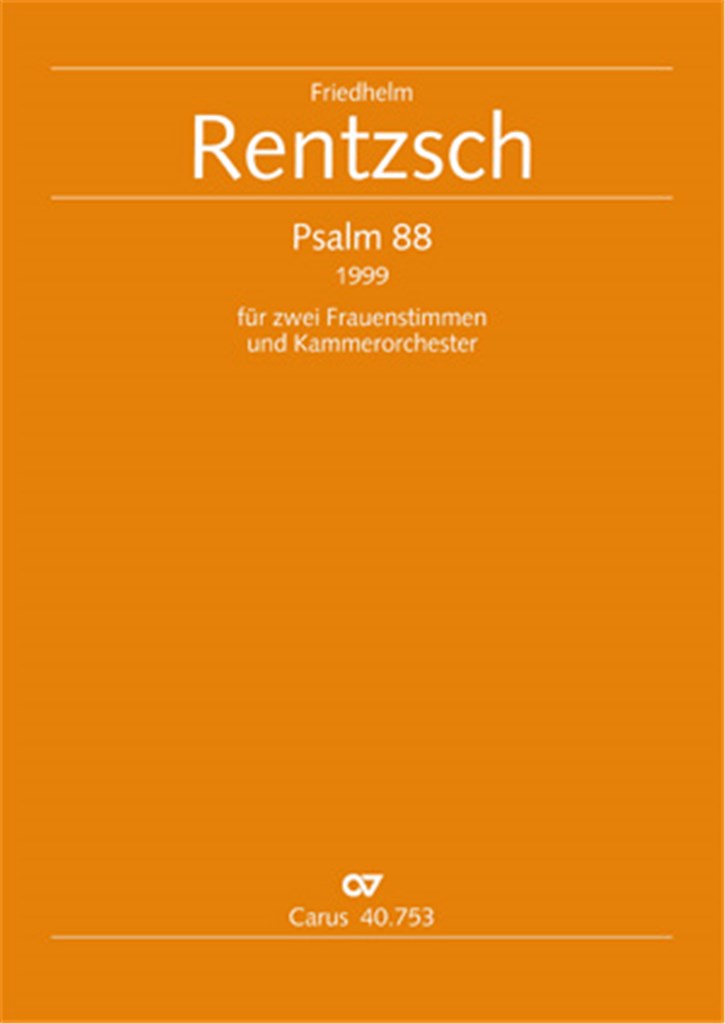 Psalm 88 für 2 Frauenstimmen und Kammerorchester
