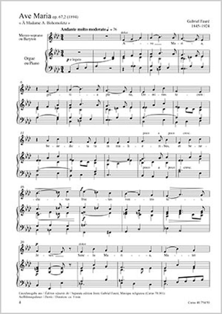 Fauré: Ave Maria- Salve Regina