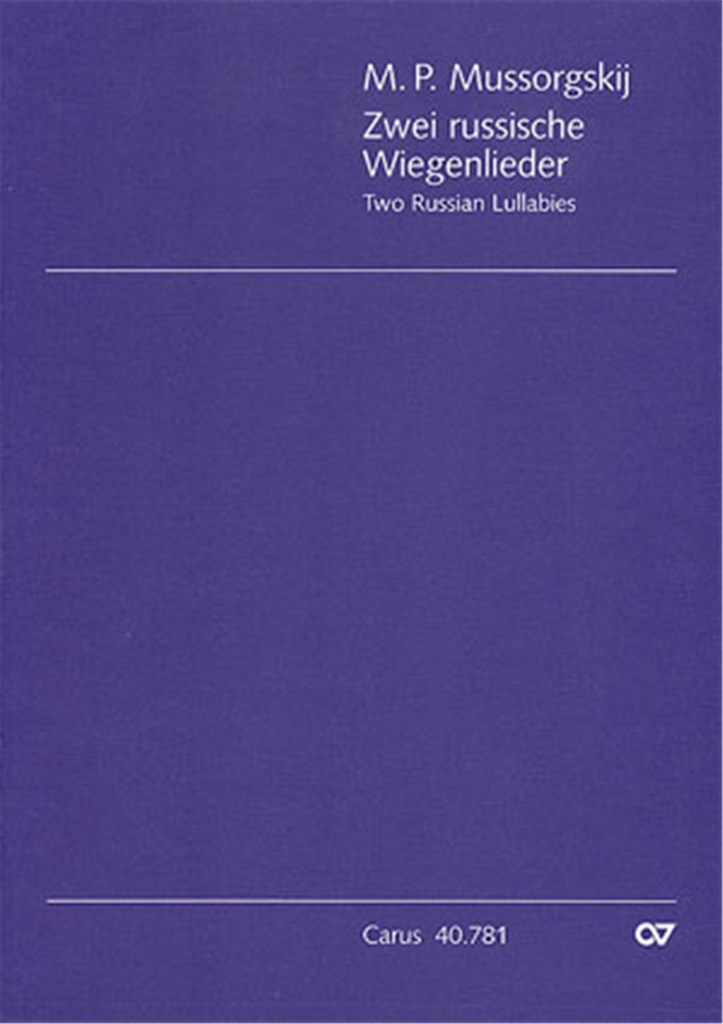 Mussorgskij: Zwei russische Wiegenlieder