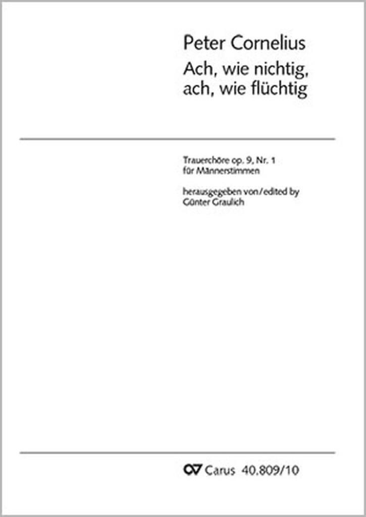 Ach wie nichtig, ach wie flüchtig