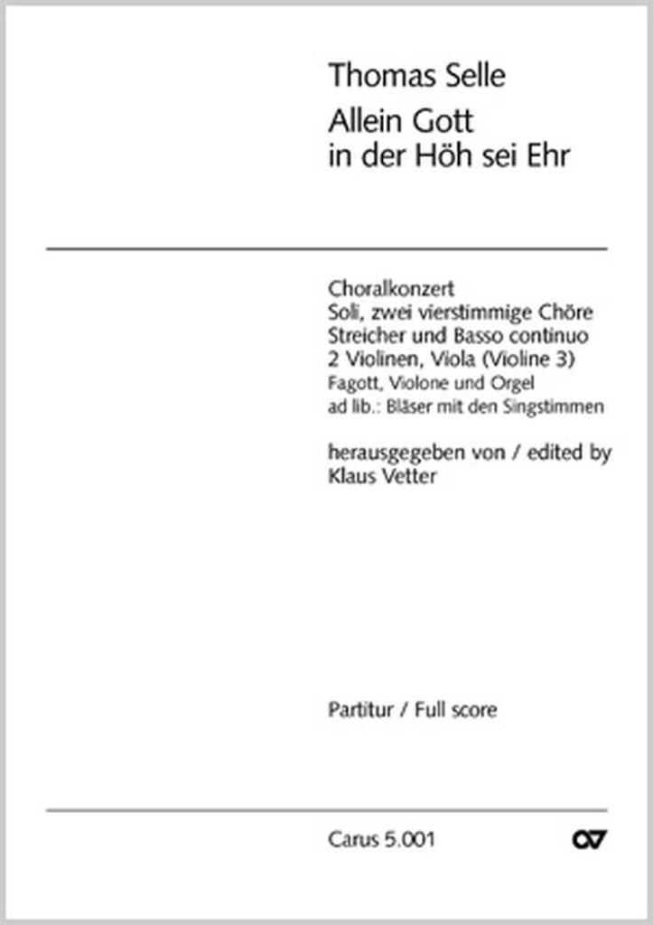 Allein Gott in der Höh