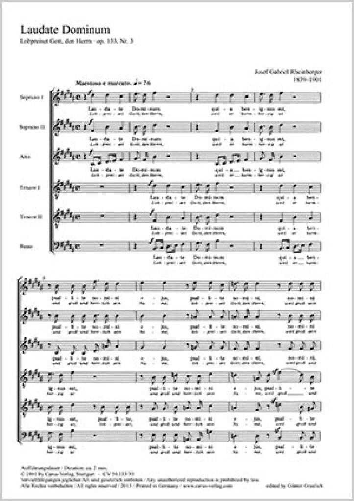 Laudate Dominum [Lobpreiset Gott, den Herrn]