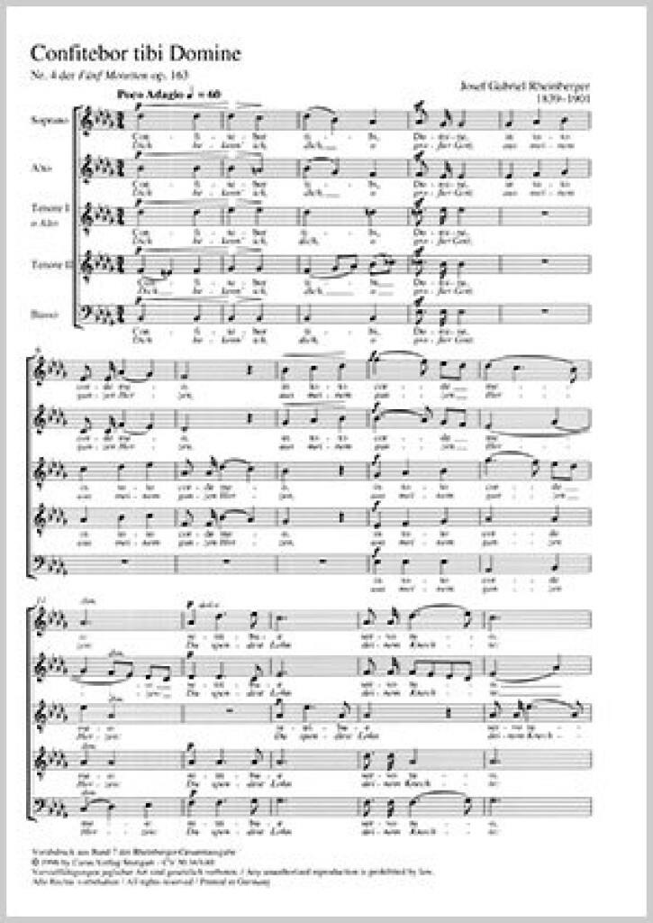 Confitebor tibi Domine [Dich bekenn' ich]