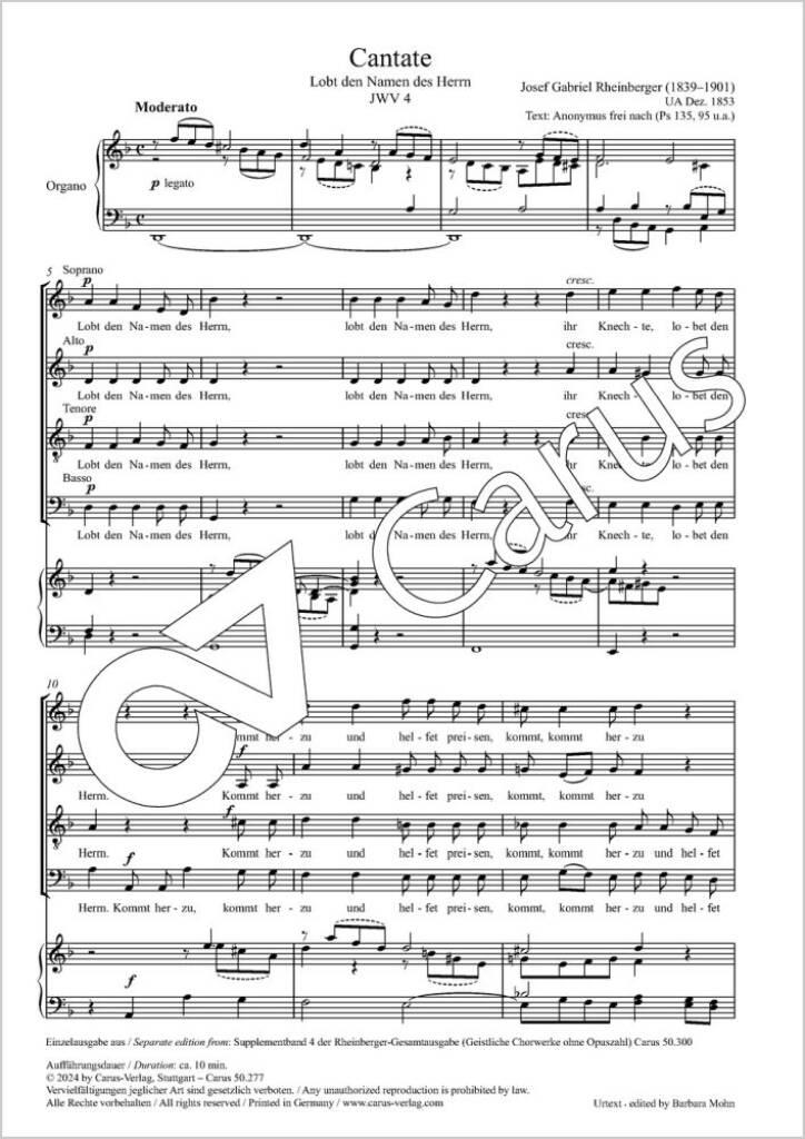 Cantate - D minor / D major