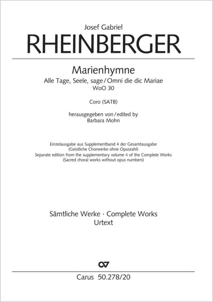 Marienhymne D major - WoO 30