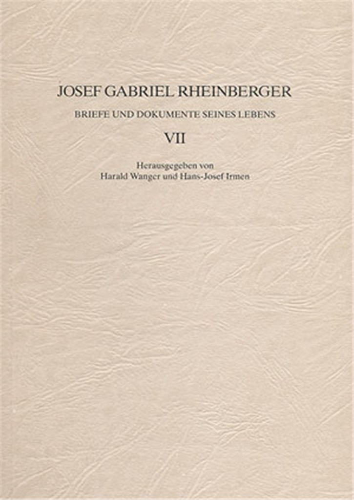 Briefe und Dokumente seines Lebens VII