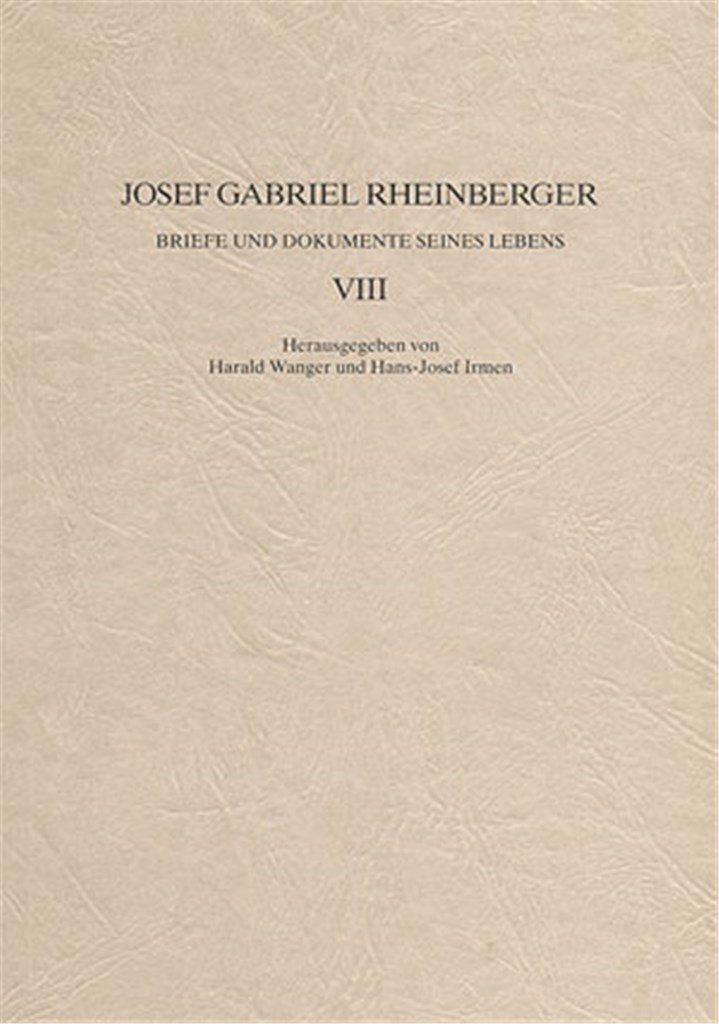 Briefe und Dokumente seines Lebens VIII