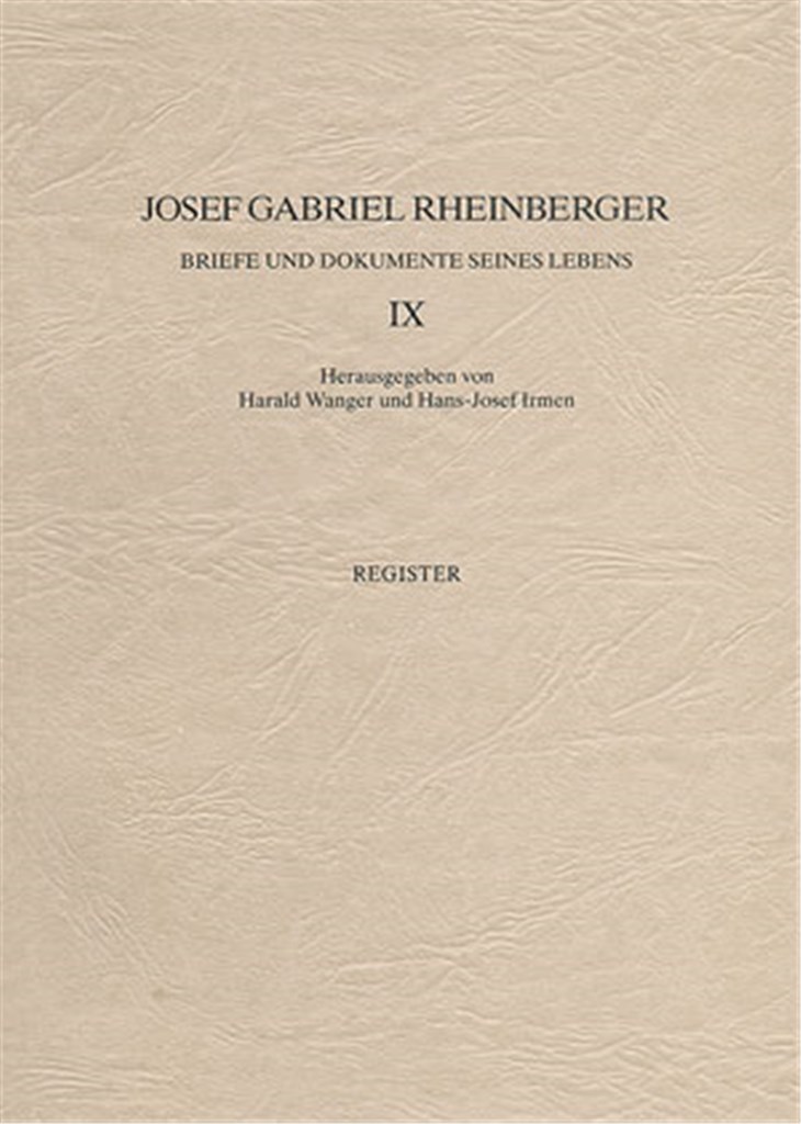 Briefe und Dokumente seines Lebens IX