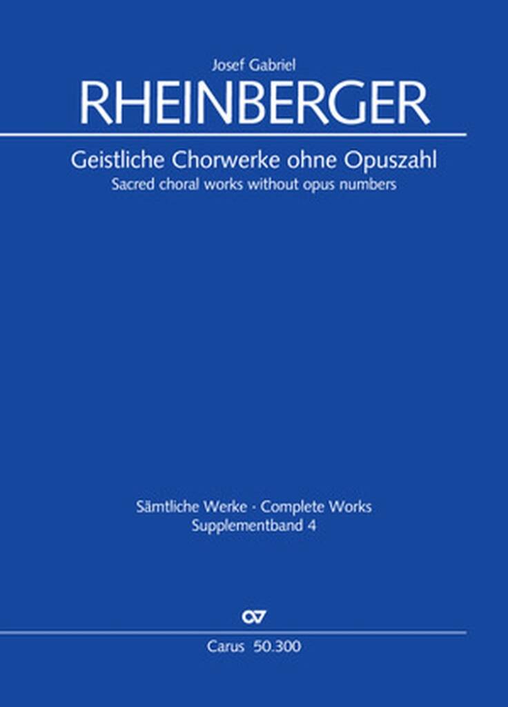 Sacred Choral Works Without Opus Numbers