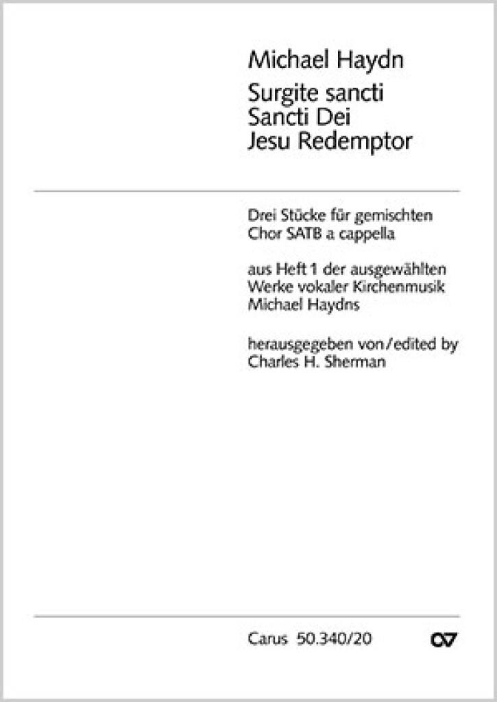 Haydn, M.: Drei Motetten für Chor a cappella