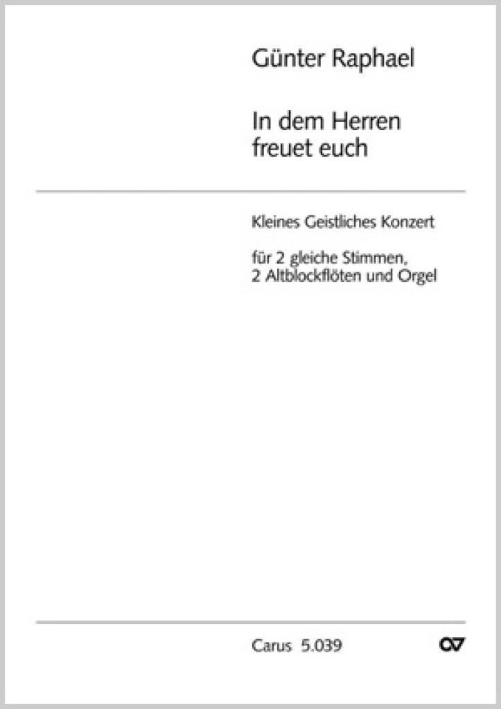 In dem Herren freuet euch
