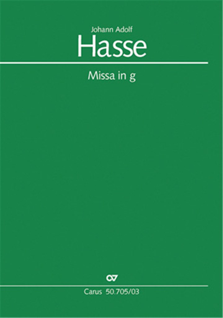 Missa in g. Hasse-Werkausgabe IV/3