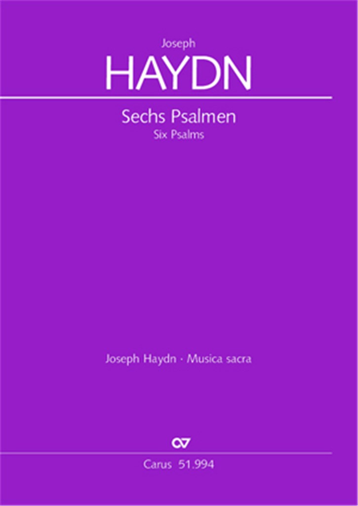 Haydn: Sechs Psalmen Hob. XXIII Anhang