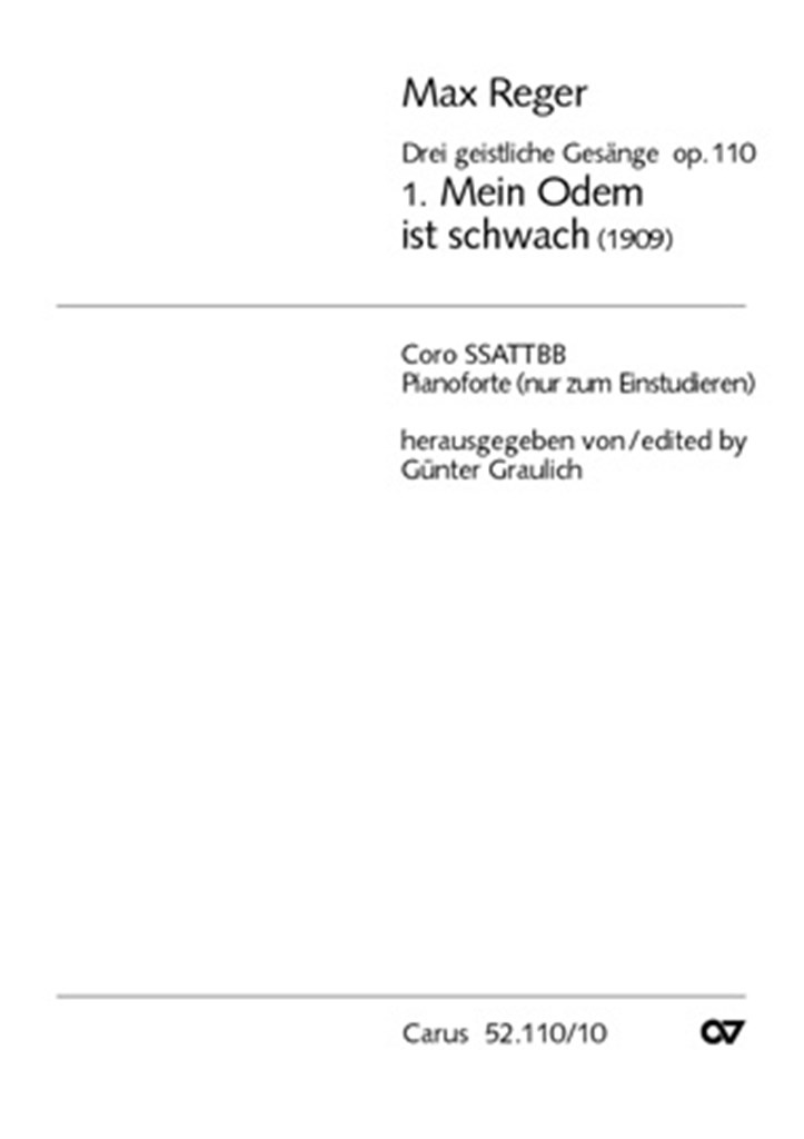 Mein Odem ist schwach