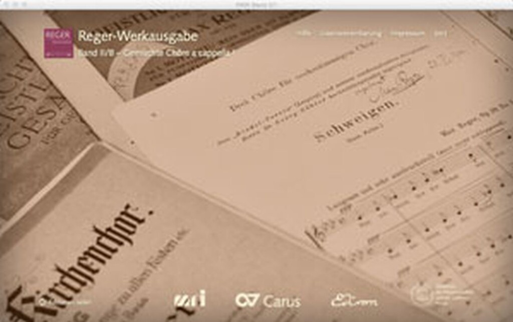 Reger Edition Of Work Vol. II