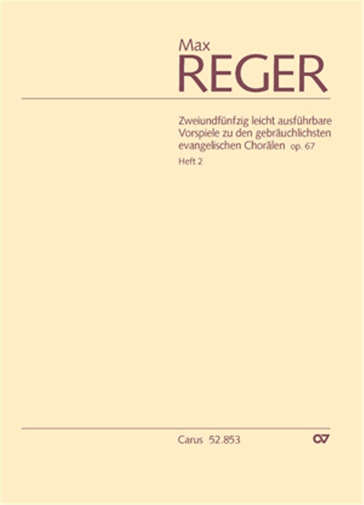 53 leicht ausführbare Vorspiele op. 67, Heft 2