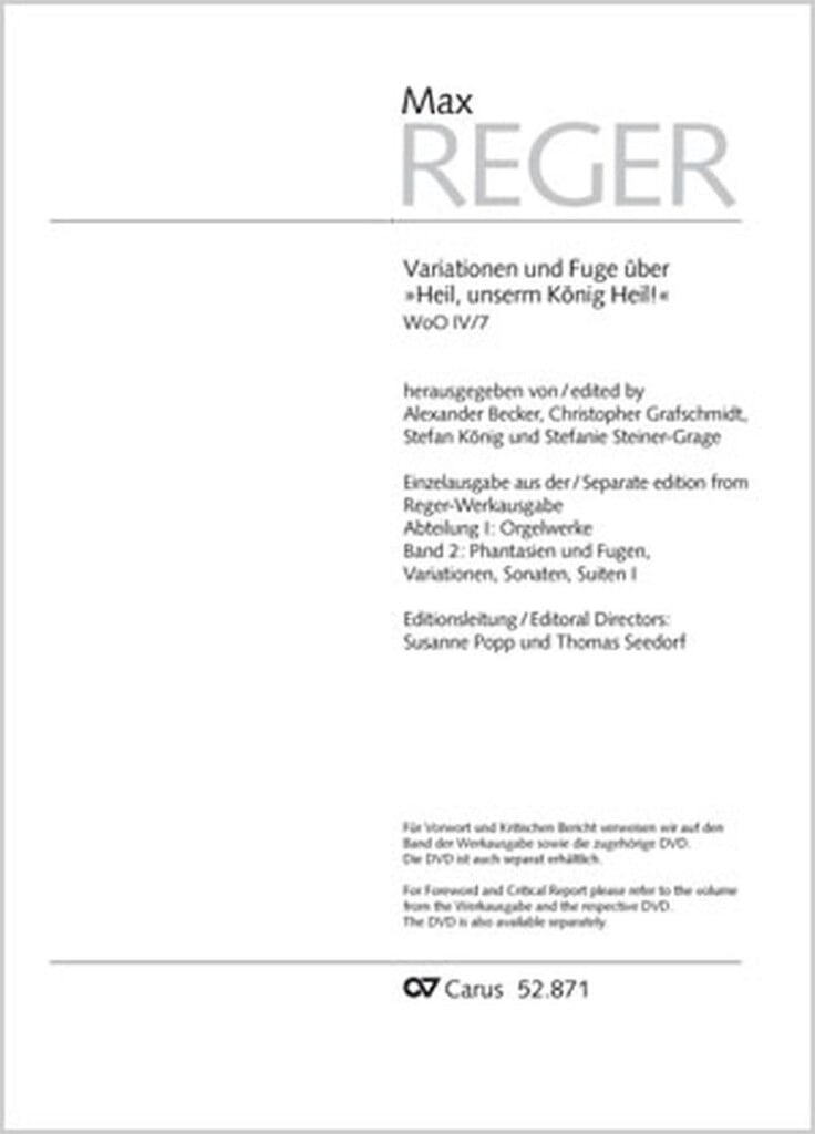 Variationen und Fuge - Op. WoO IV/7