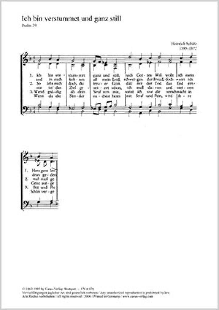 Ich bin verstummet- Mein Herz dichtet ein Lied