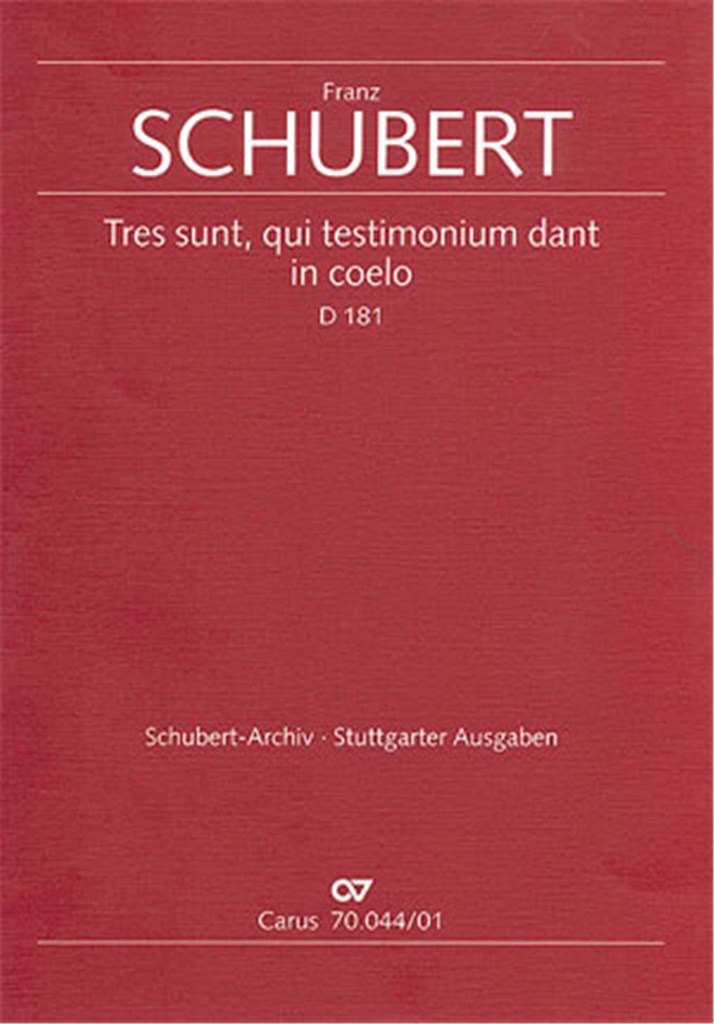 Tres sunt, qui testimonium dant in coelo
