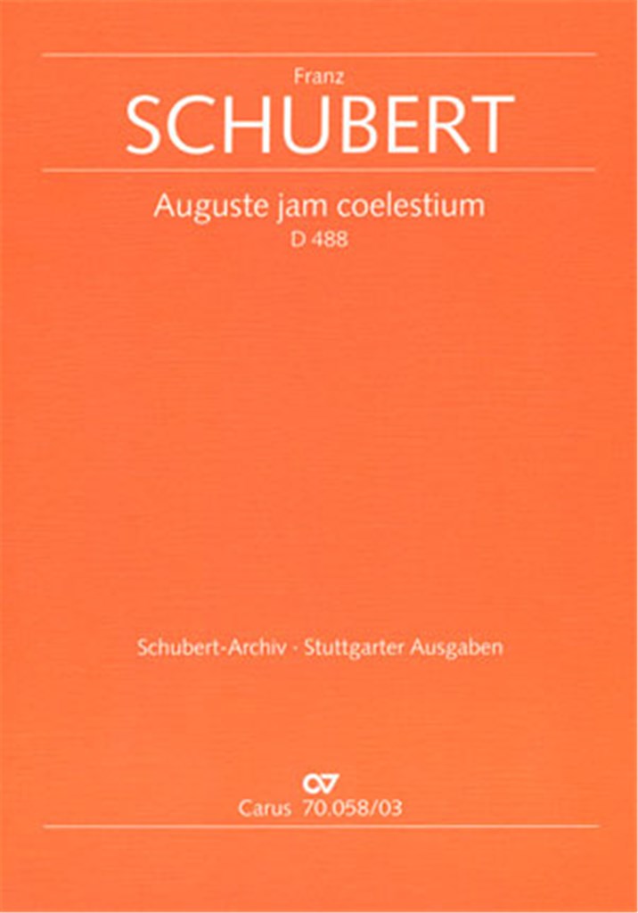 Auguste jam coelestium