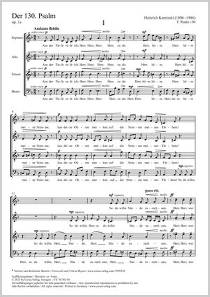 Der 130. Psalm