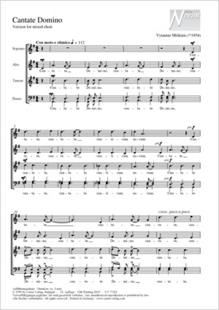 Cantate Domino