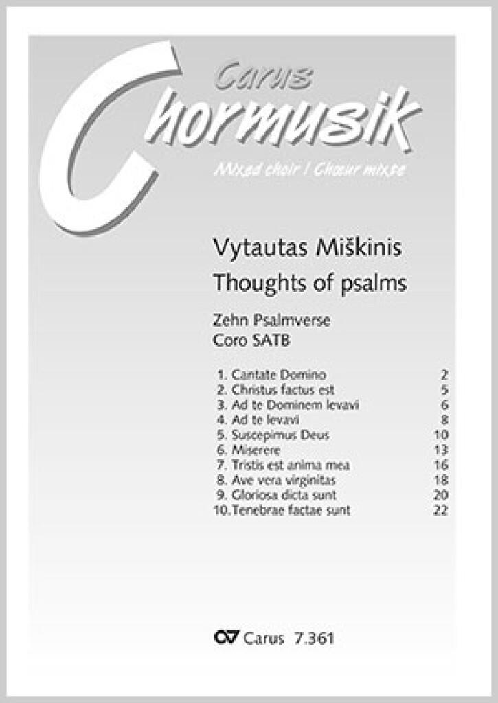 Miskinis: Psalmverse. Thoughts of Psalms