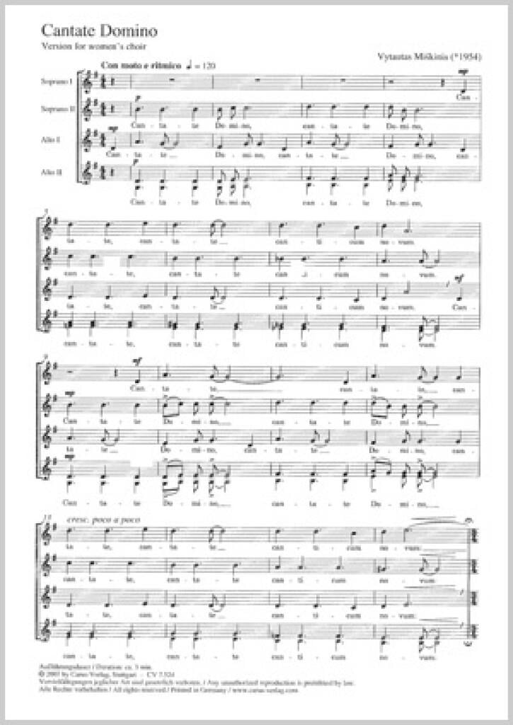 Cantate Domino