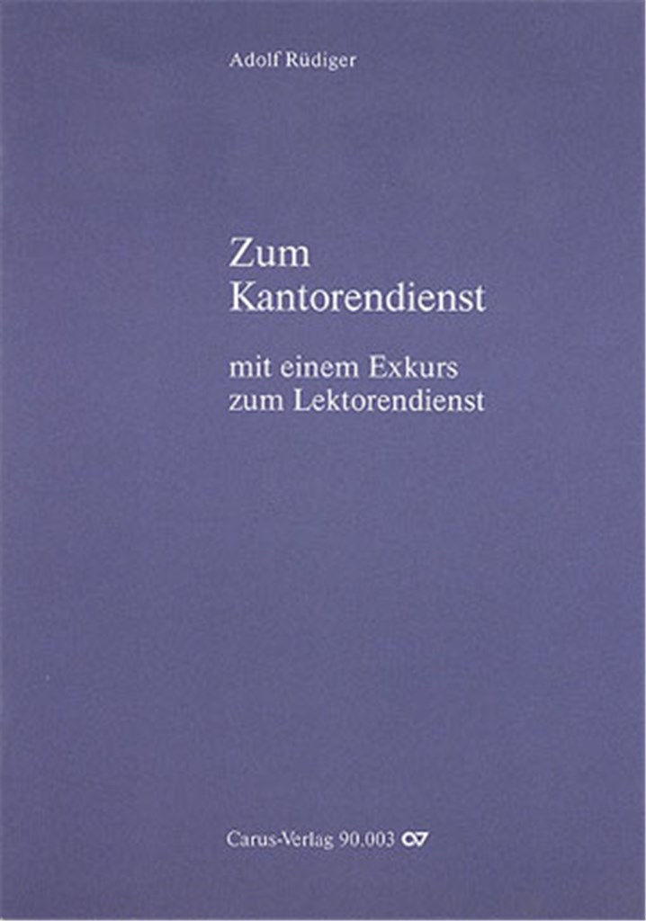 Zum Kantorendienst