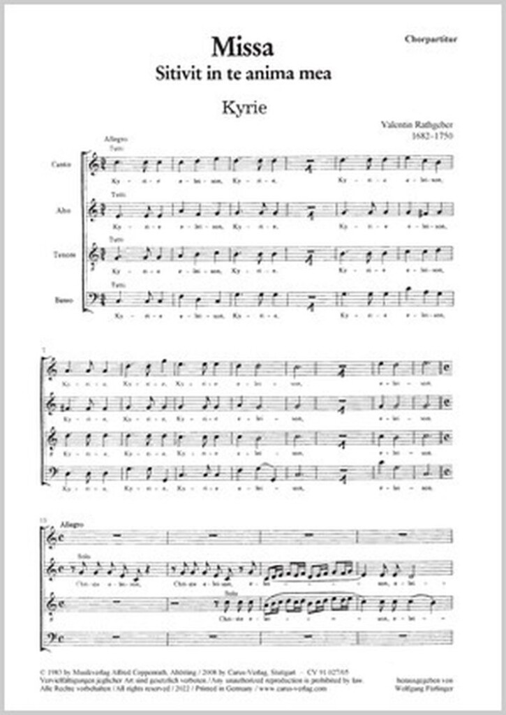 Missa Sitivit in te anima mea