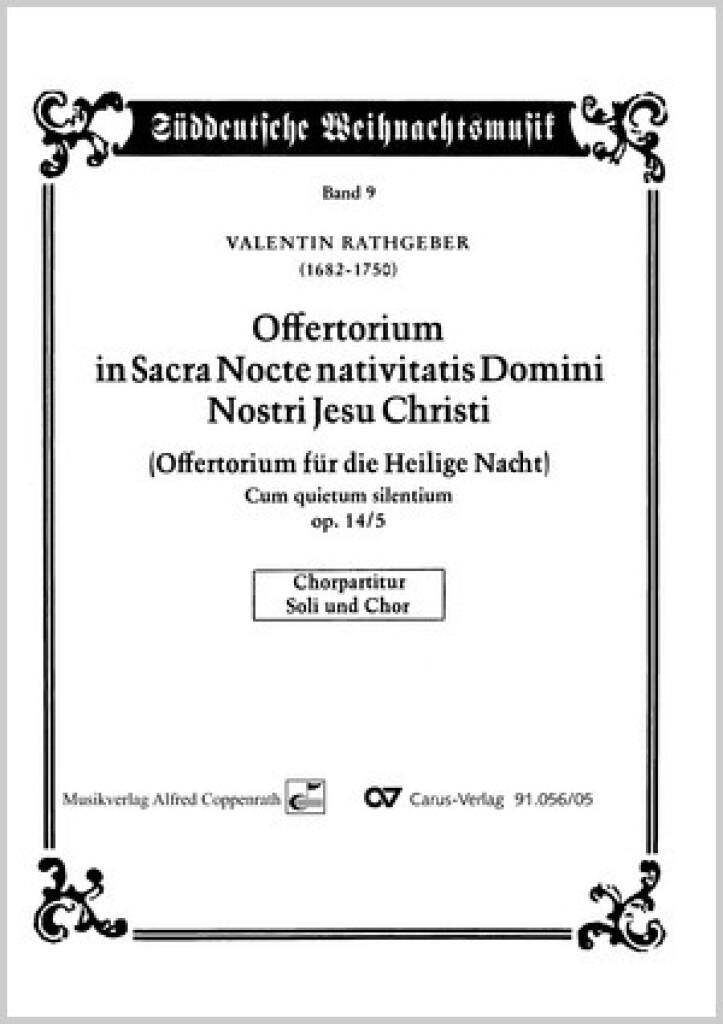 Offertorium in Sacra Nocte nativitatis Domini