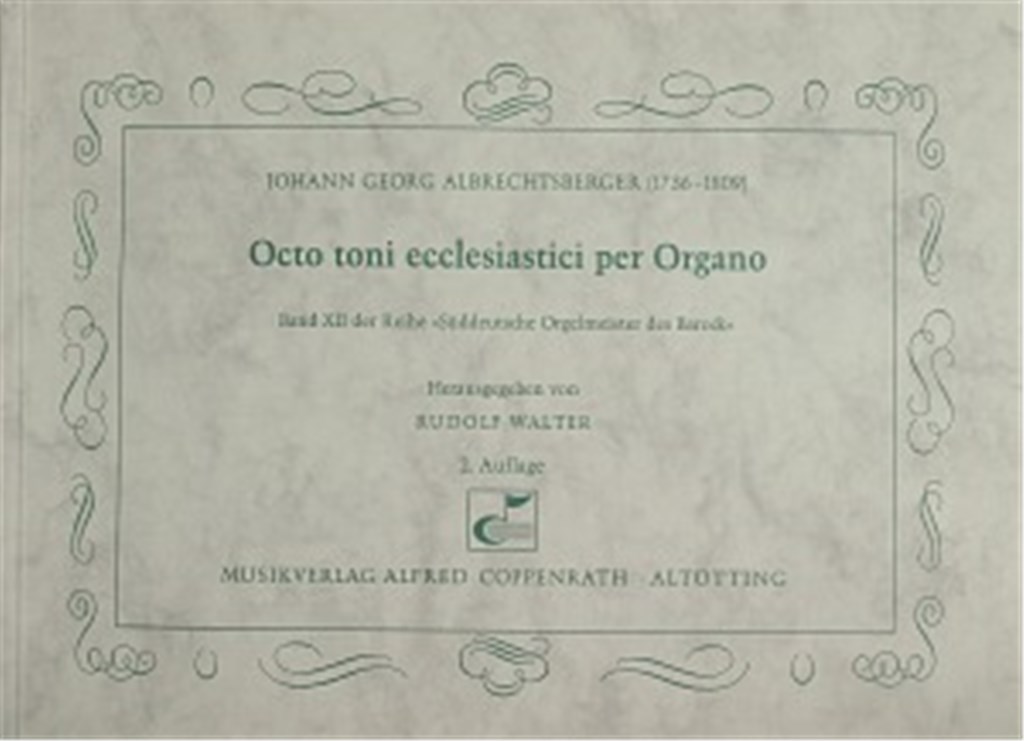 Octo toni ecclesiastici per Organo