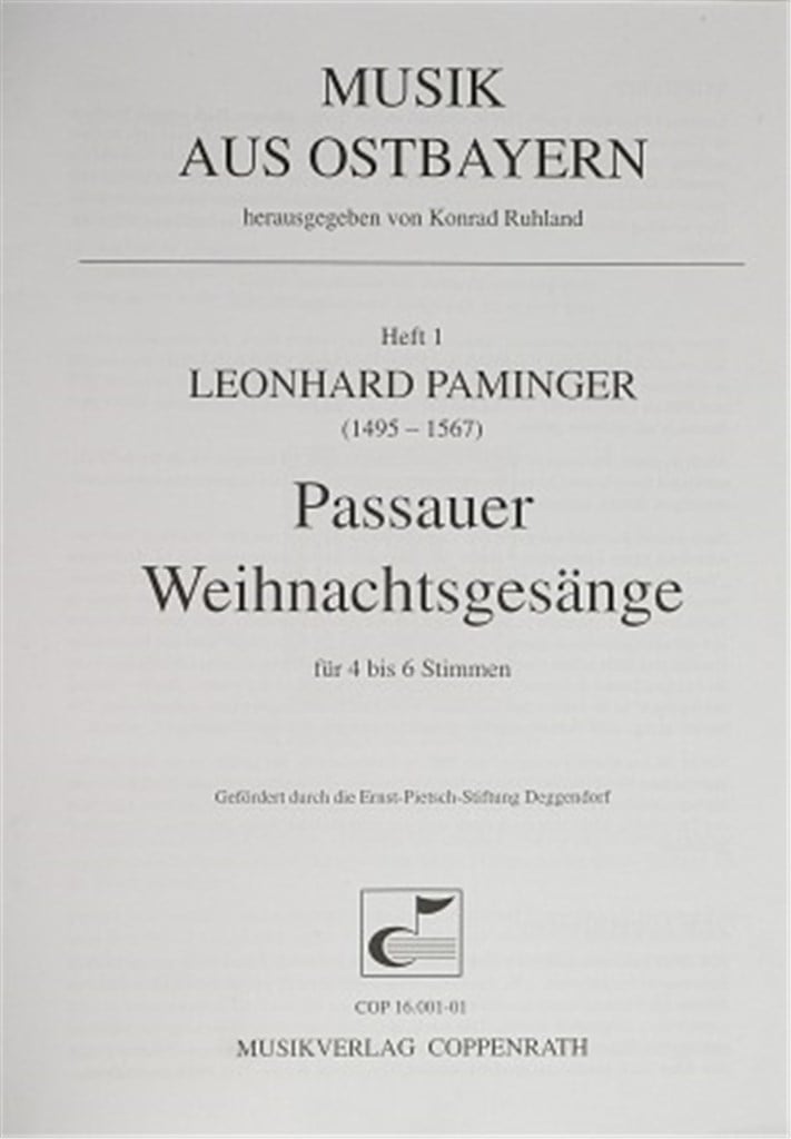 Paminer: Passauer Weihnachtsgesänge
