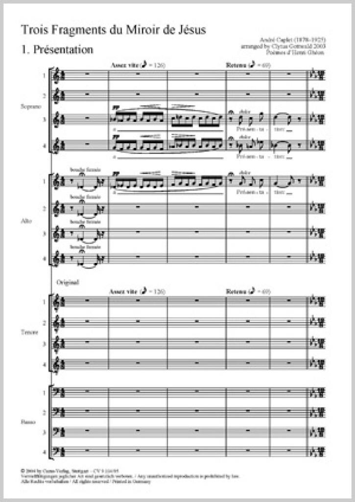 Caplet/Gottwald: Trois Fragments de son