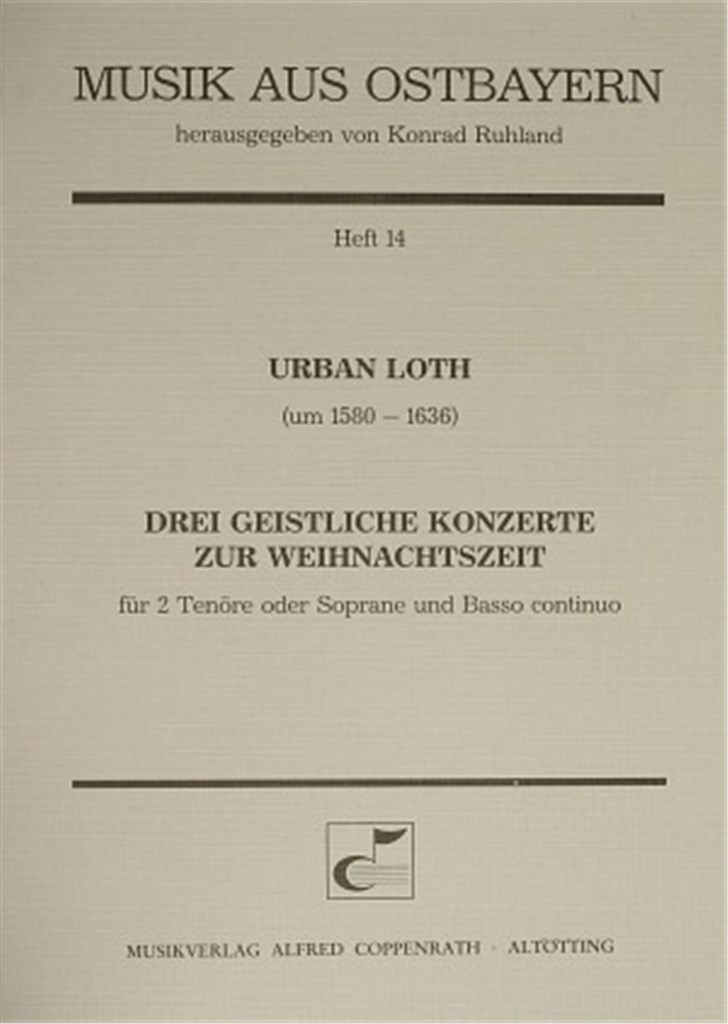 Urban: Drei geistliche Konzerte zur Weihnachtszeit