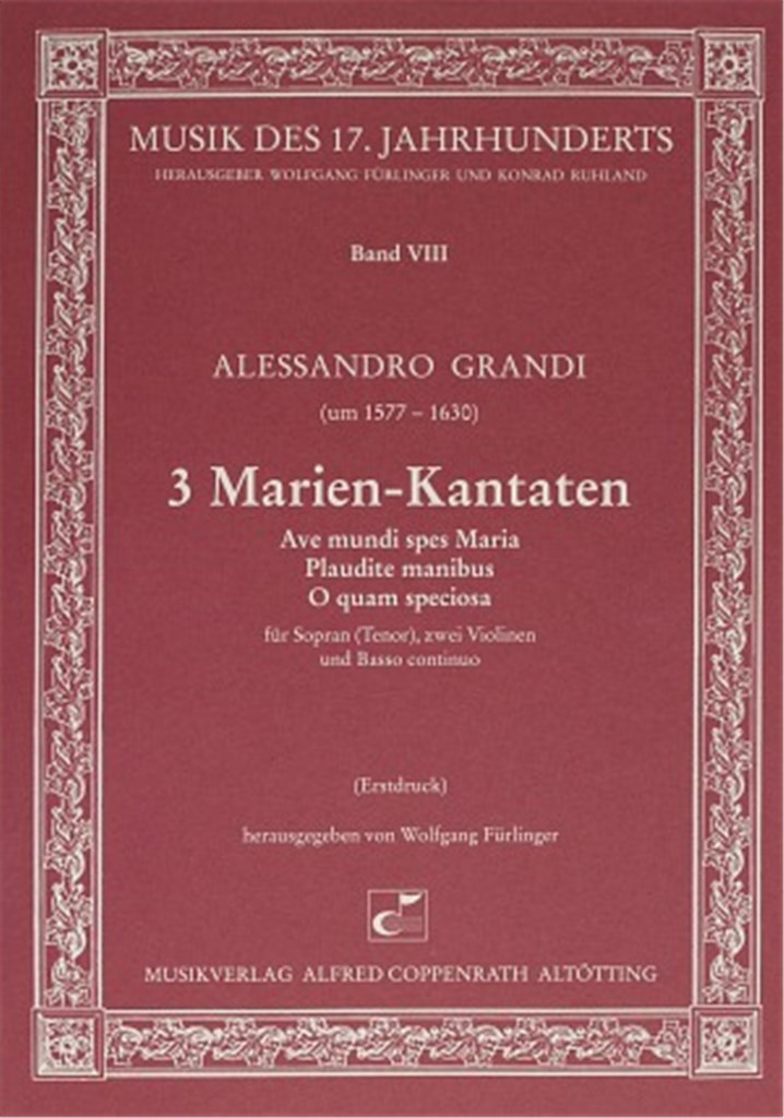 Grandi: 3 Marien-Kantaten