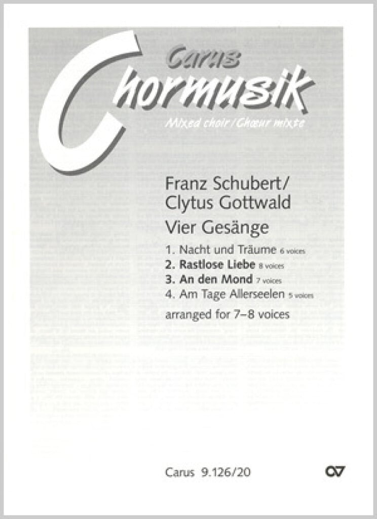 Schubert/Gottwald: Rastlose Liebe- An den Mond