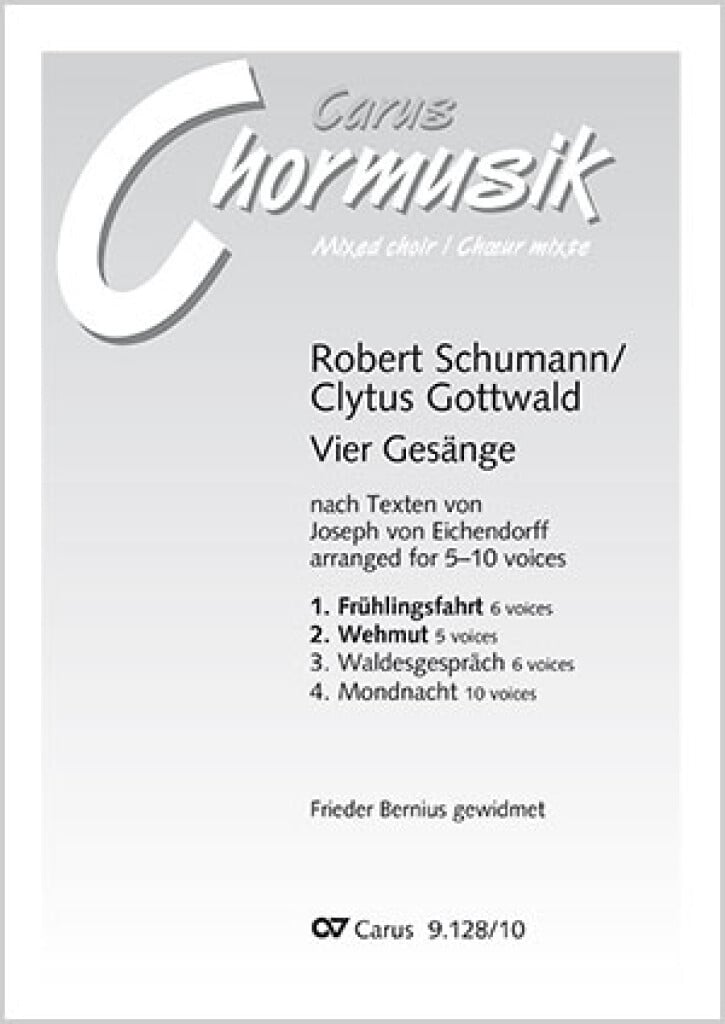 Schumann/Gottwald: Frühlingsfahrt- Wehmut