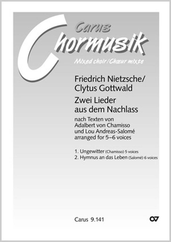 Nietzsche/Gottwald: Zwei Lieder aus dem Nachlasse