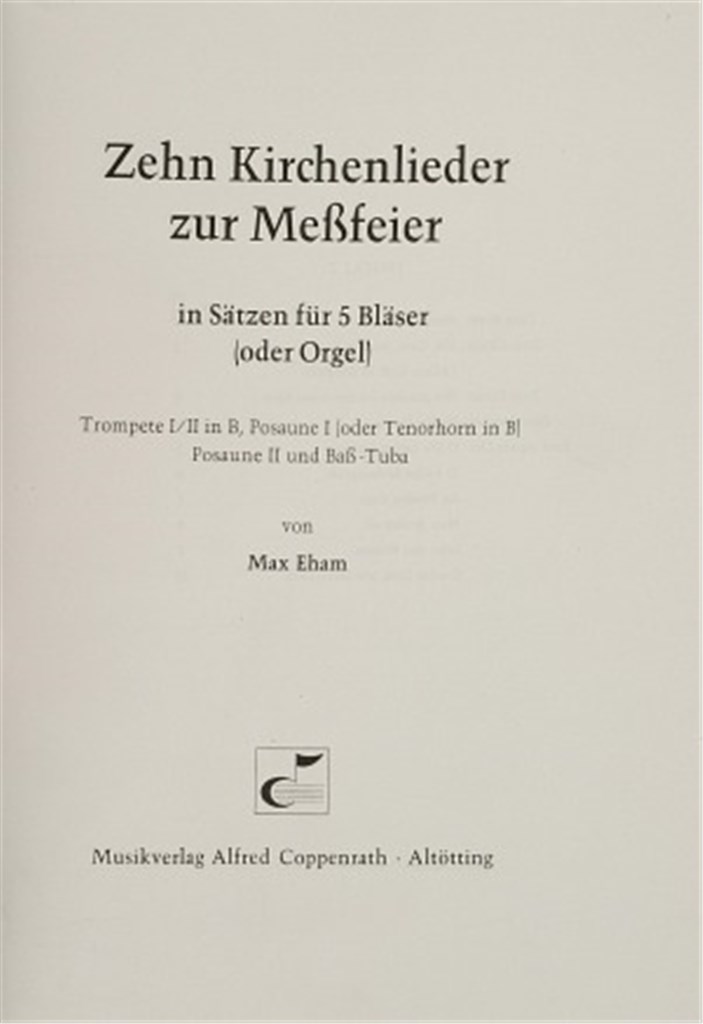 Eham: 10 Kirchenlieder zur Meßfeier