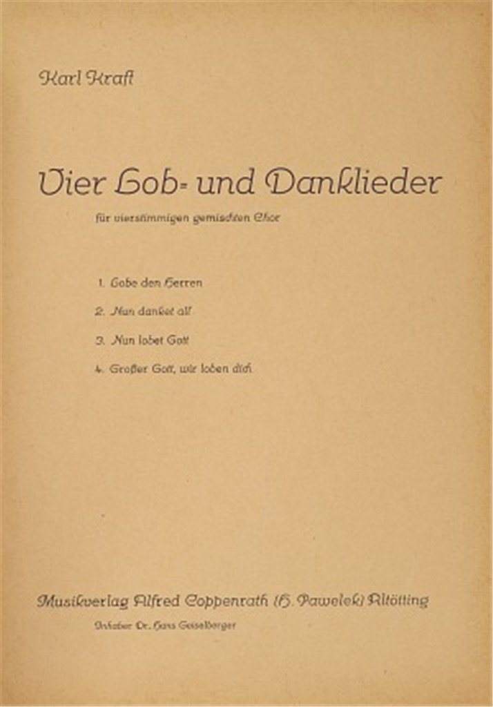 Kraft, 4 Lob- und Danklieder