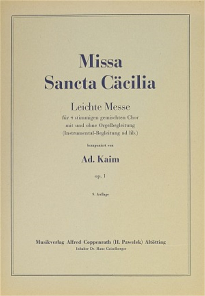 Missa Sancta Cäcilia