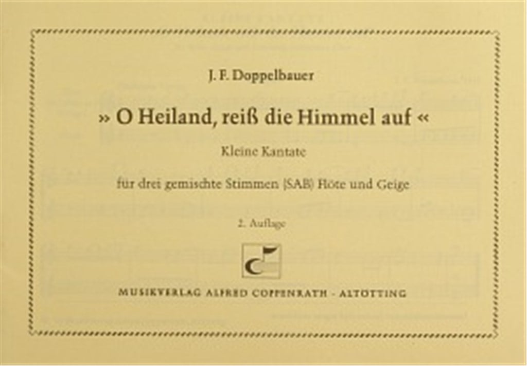 O Heiland, reiß die Himmel auf