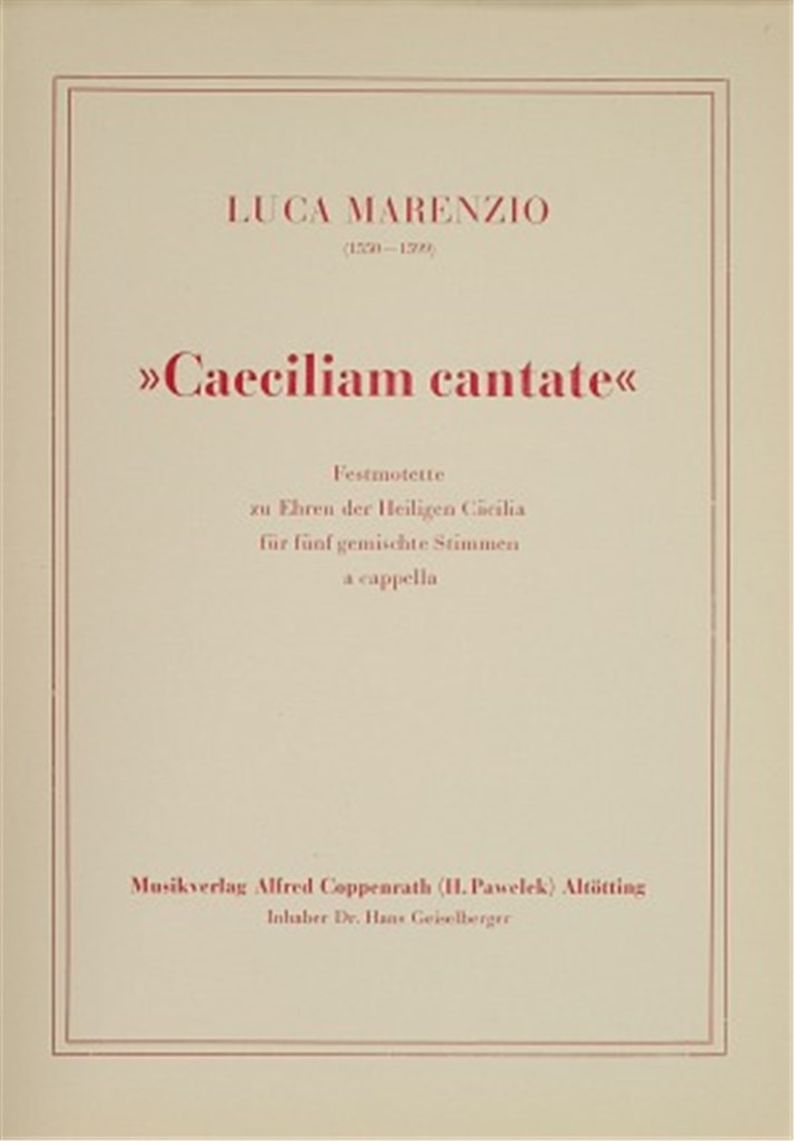 Caeciliam cantate