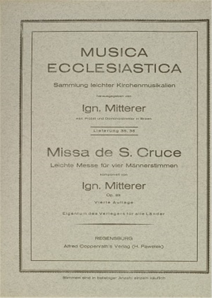 Missa de S. Cruce