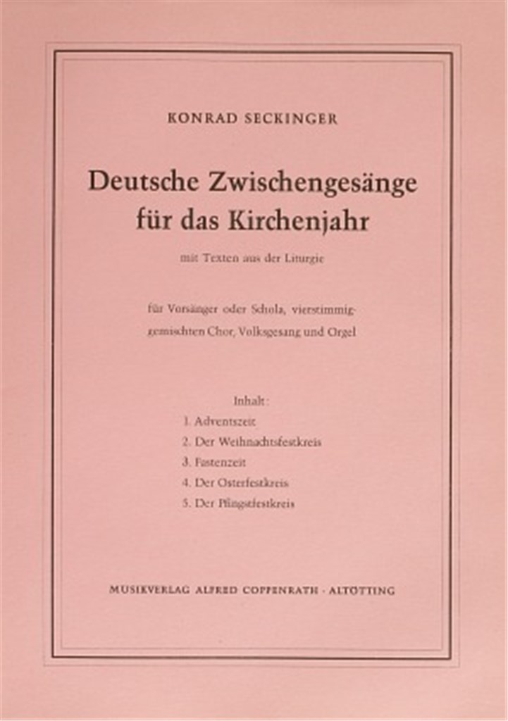 Deutsche Zwischengesänge für das Kirchenjahr