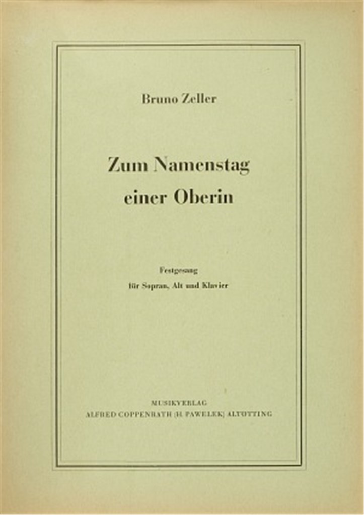 Zum Namenstag einer Oberin